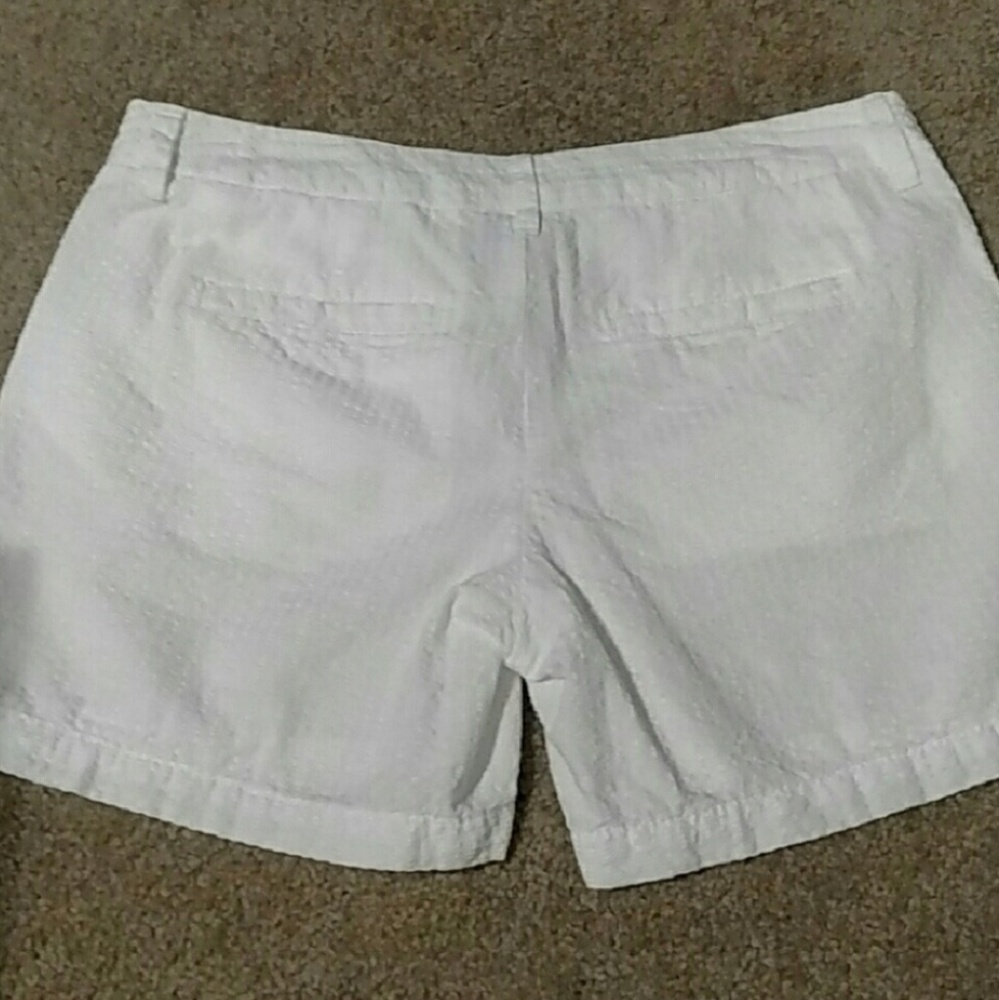 Merona white seersucker shorts